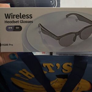XG88 Pro Wireless Headset Glasses - Black